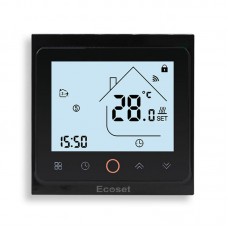 Программируемый  терморегулятор Ecoset AC603H (цвет черный) с датчиком