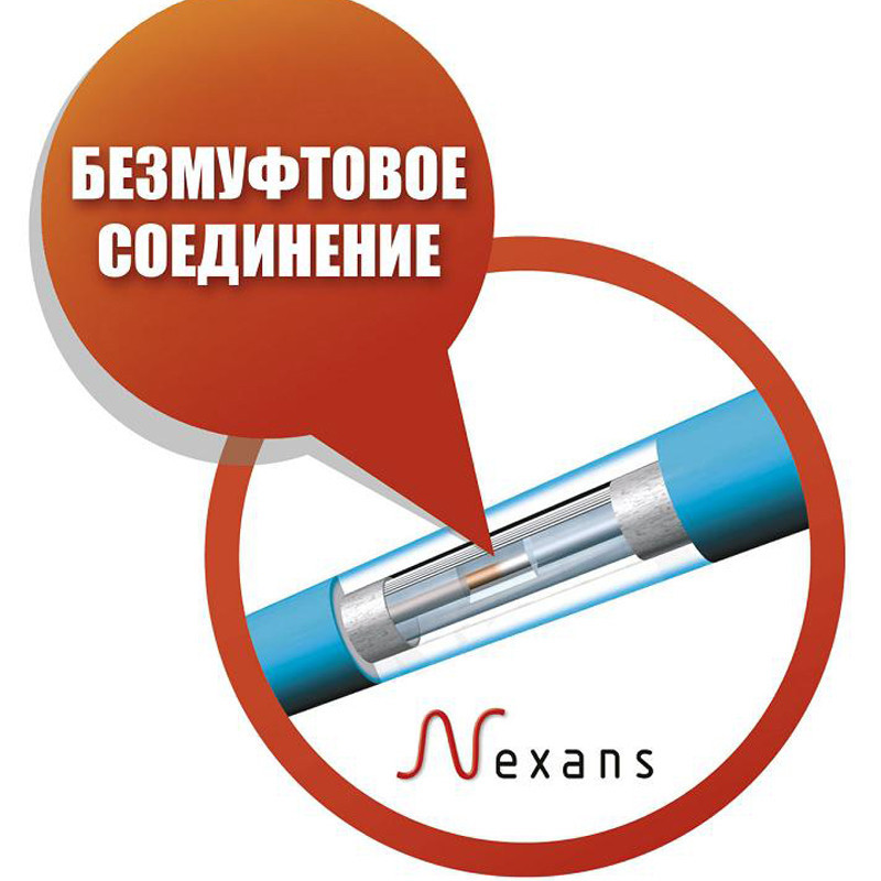Nexans Millicable Flex 15 375 W (2,0-2,5 м2) теплый пол электрический нагревательный кабель под плитку