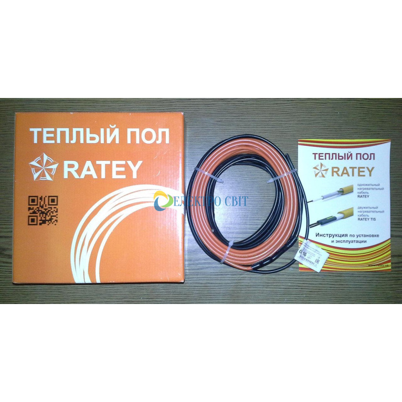 Одножильный нагревательный кабель Ratey 0,25 (1,3-1,7 м2)
